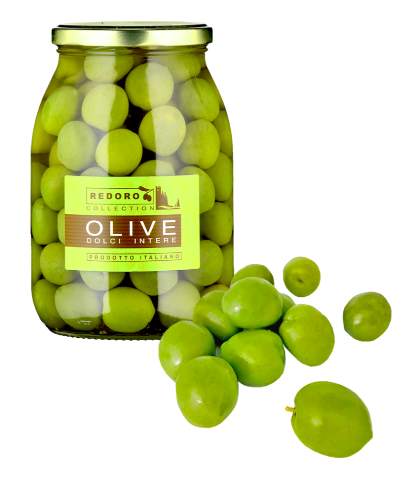 Olive Dolci - Grüne Oliven in Salzlake