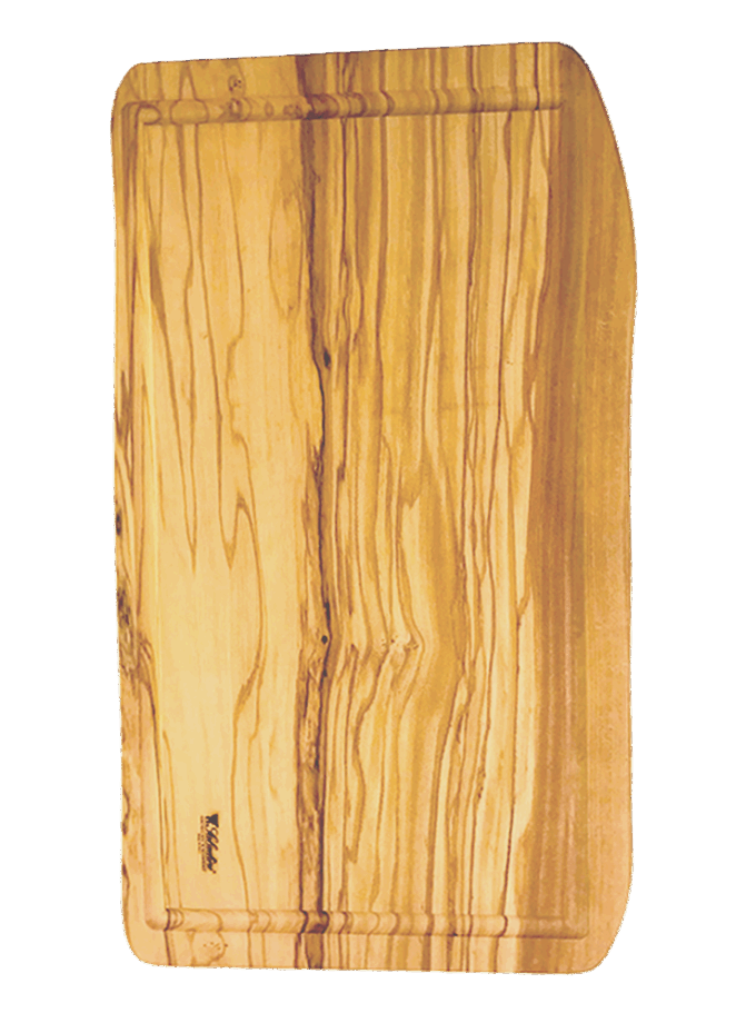 Olivenholz-Brett mit Saftrille - 35 x 20 cm