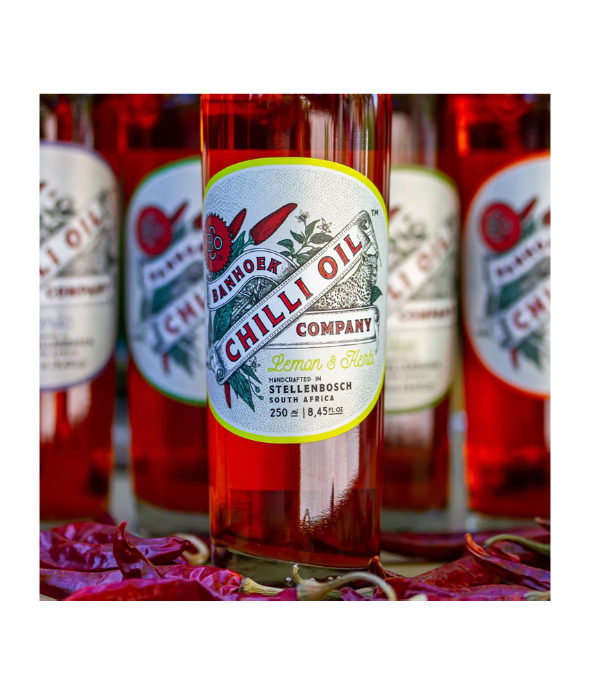 Banhoek Chilli Oil Lemon & Herb - Chilli Öl mit Zitronen und Kräuter – Bild 3