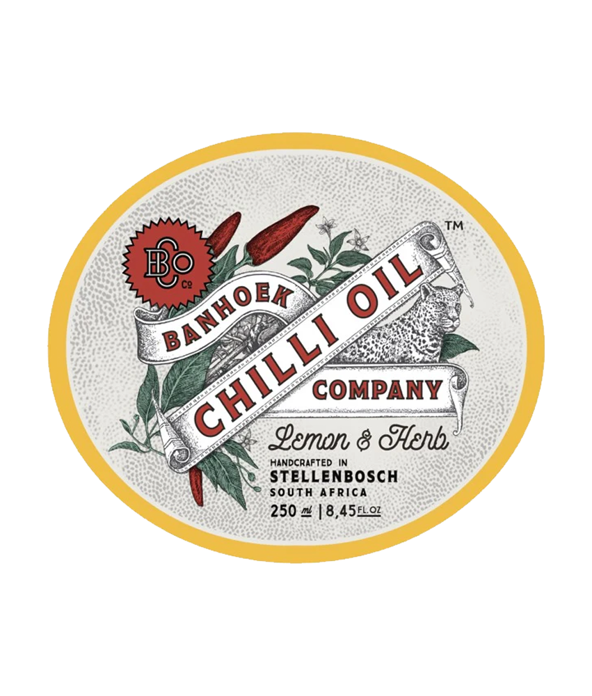 Banhoek Chilli Oil Lemon & Herb - Chilli Öl mit Zitronen und Kräuter – Bild 2