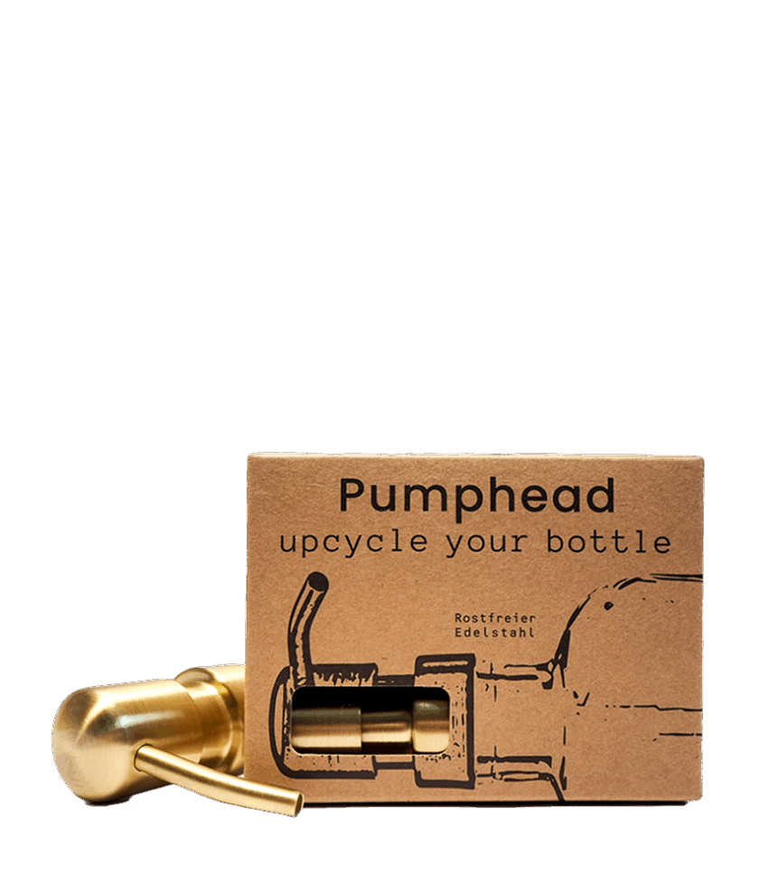 Pumphead Gold- Pumpkopf für Flaschen