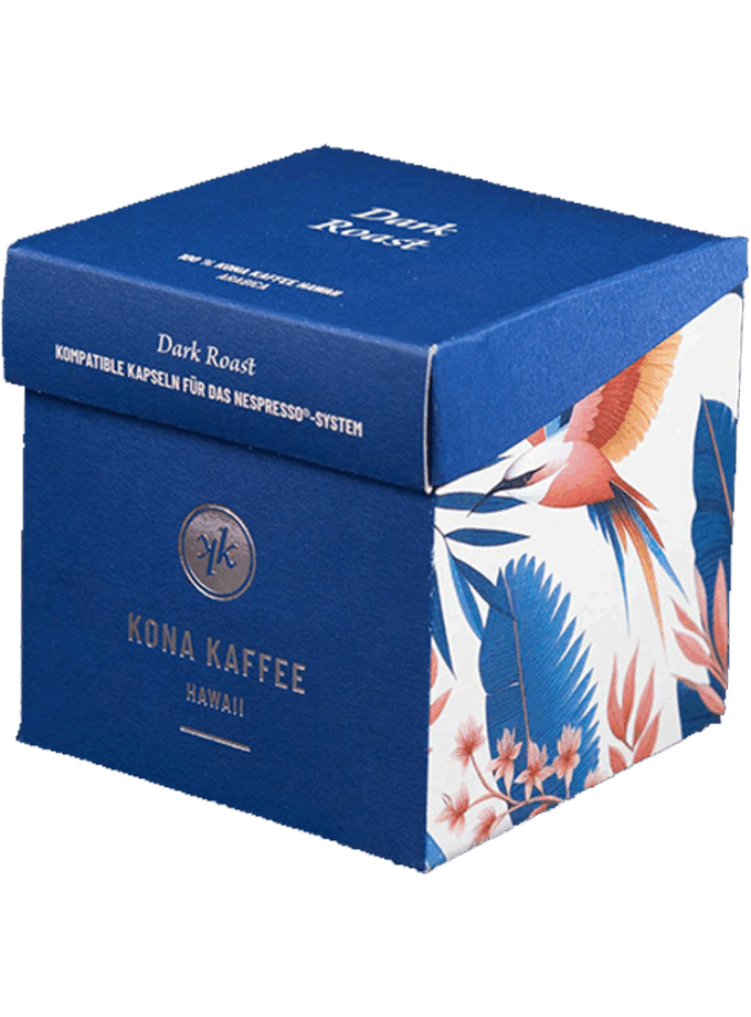 Kaffee Kona - 20 grünkompostierbare Kapseln Dark Roast