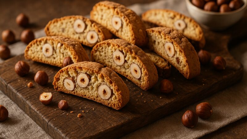 Feine Haselnuss-Cantuccini mit Piemonteser Haselnüssen Geröstet IGP